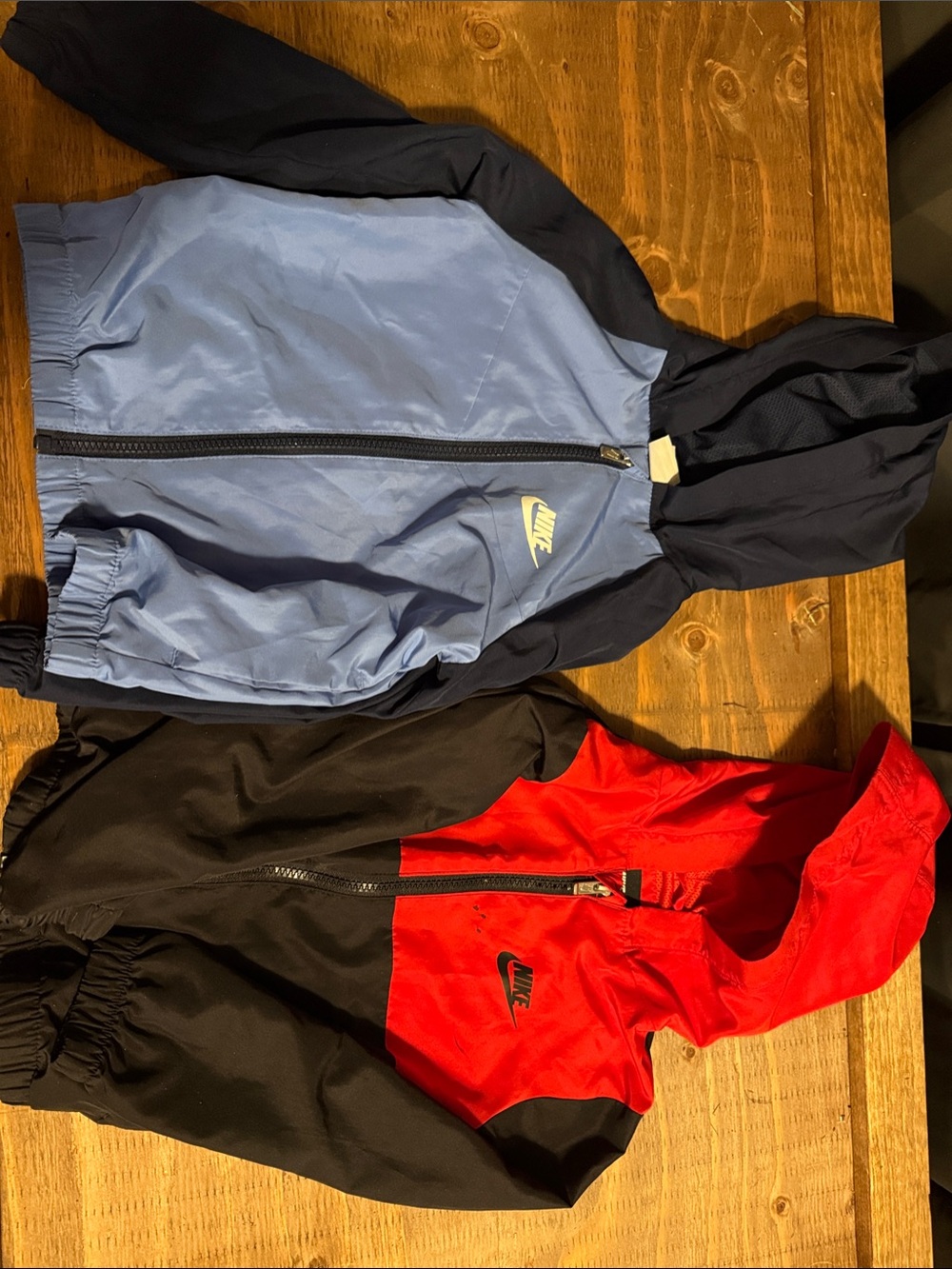Nike Kids' Hooded Raincoats Duo - Light Blue/Navy & Red/Black